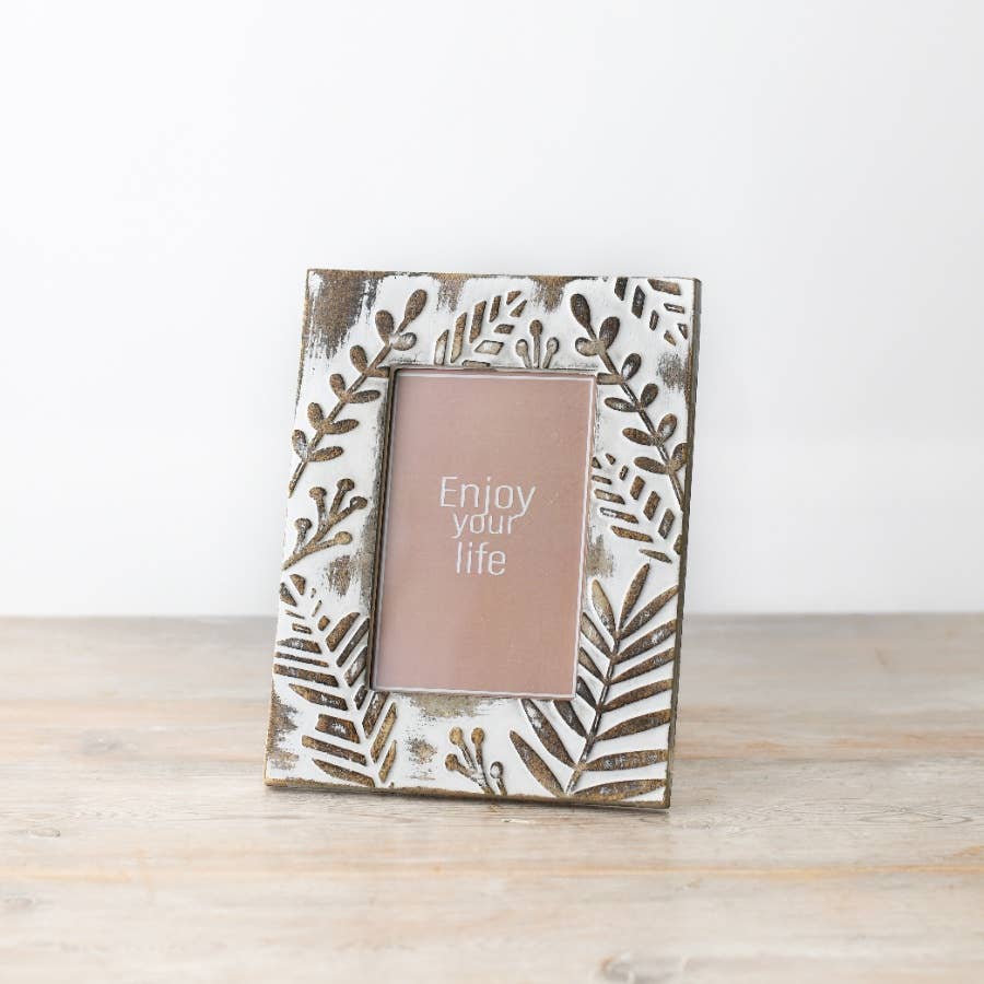 Leaf Design Photo Frame, 22cm