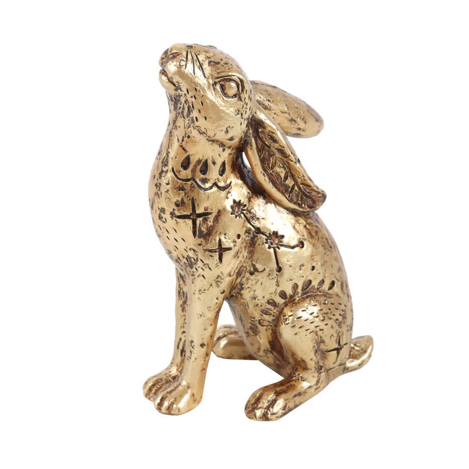 13cm Mystical Midnight Hare Decorative Figurine