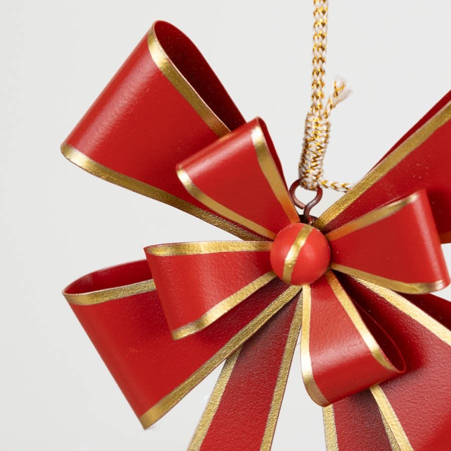 Metal Bow Tree Hanger, 18cm