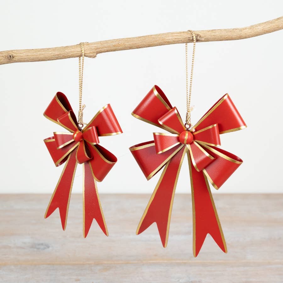 Metal Bow Tree Hanger, 18cm