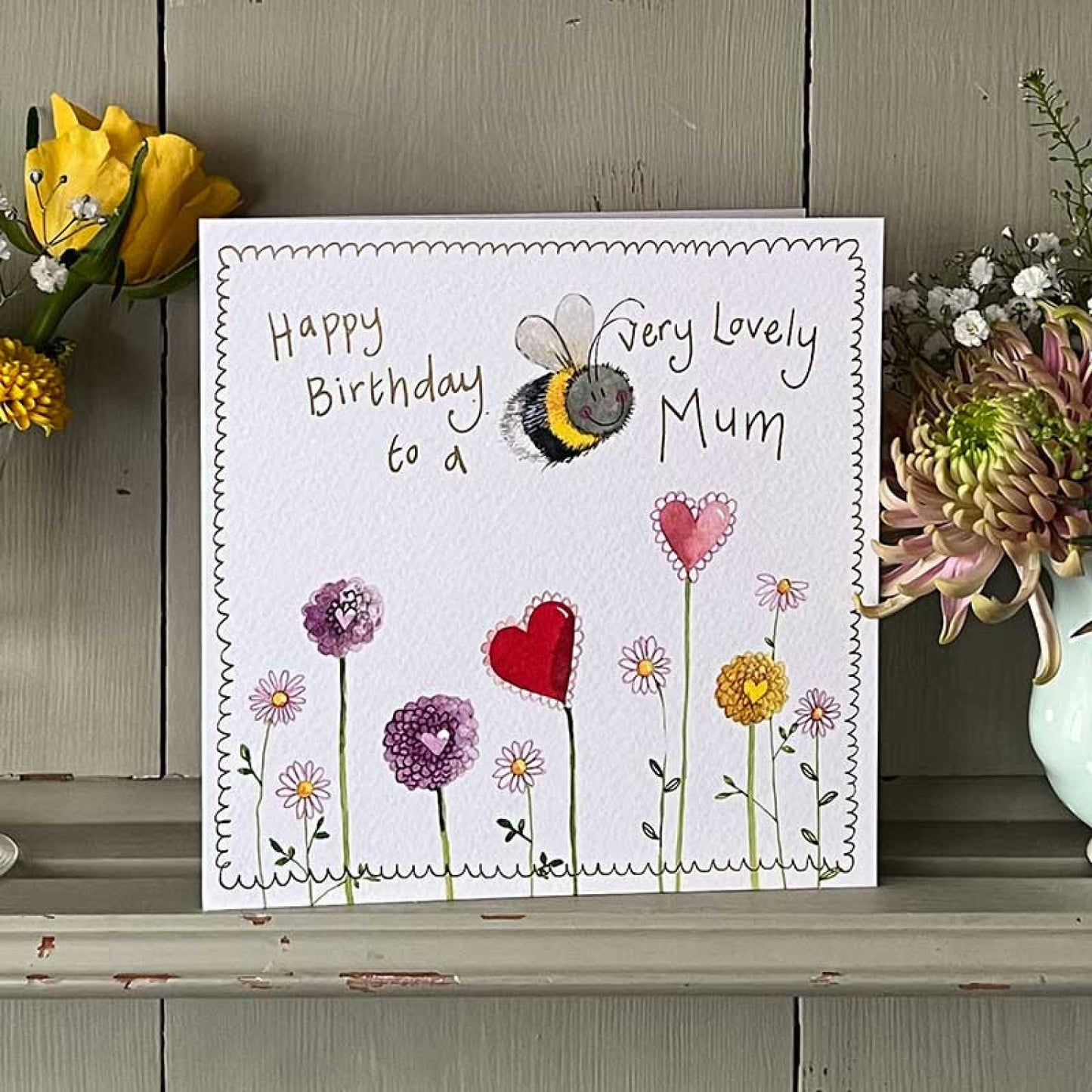 Birthday Mum Bee Greeting Card