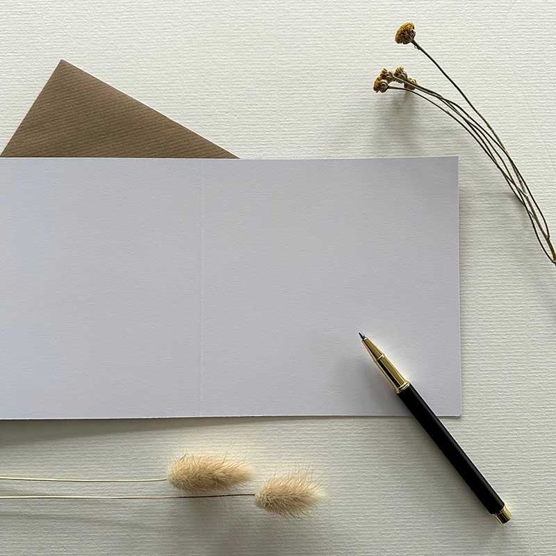 Smell The Flowers Blank Card