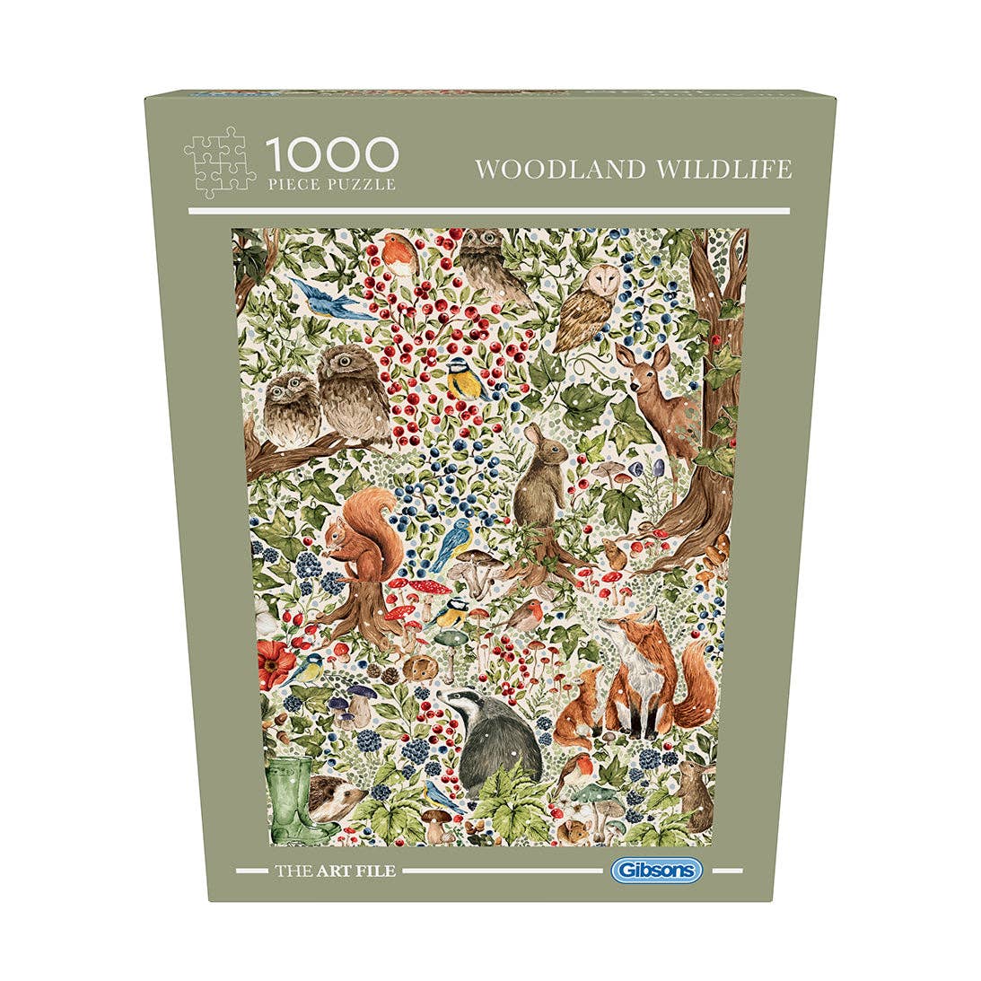 The Art File: Woodland Wildlife 1000 Piece Jigsaw Puzzle