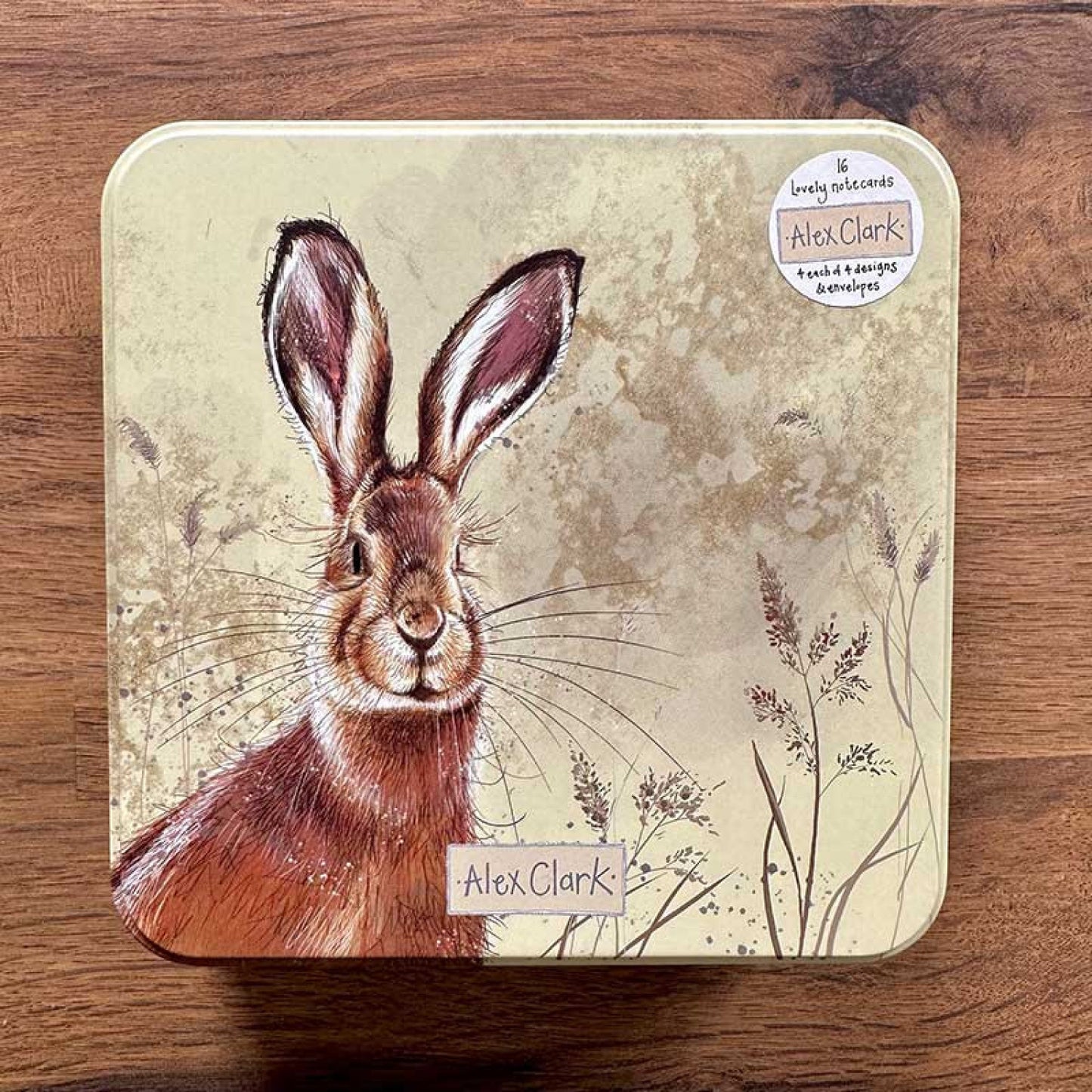 Hares Notecards Tin