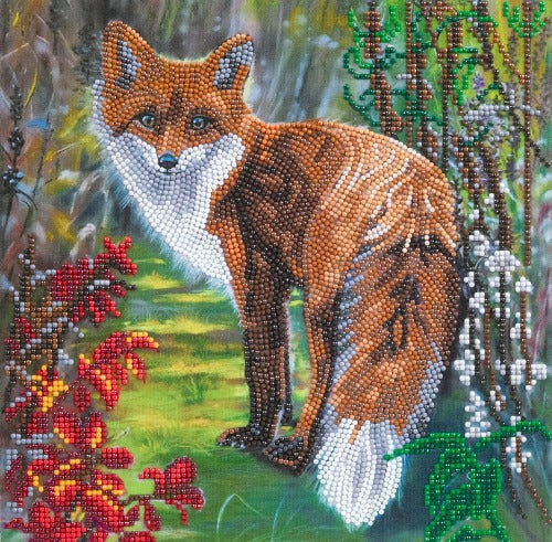 FOX" 30X30CM CRYSTAL ART KIT