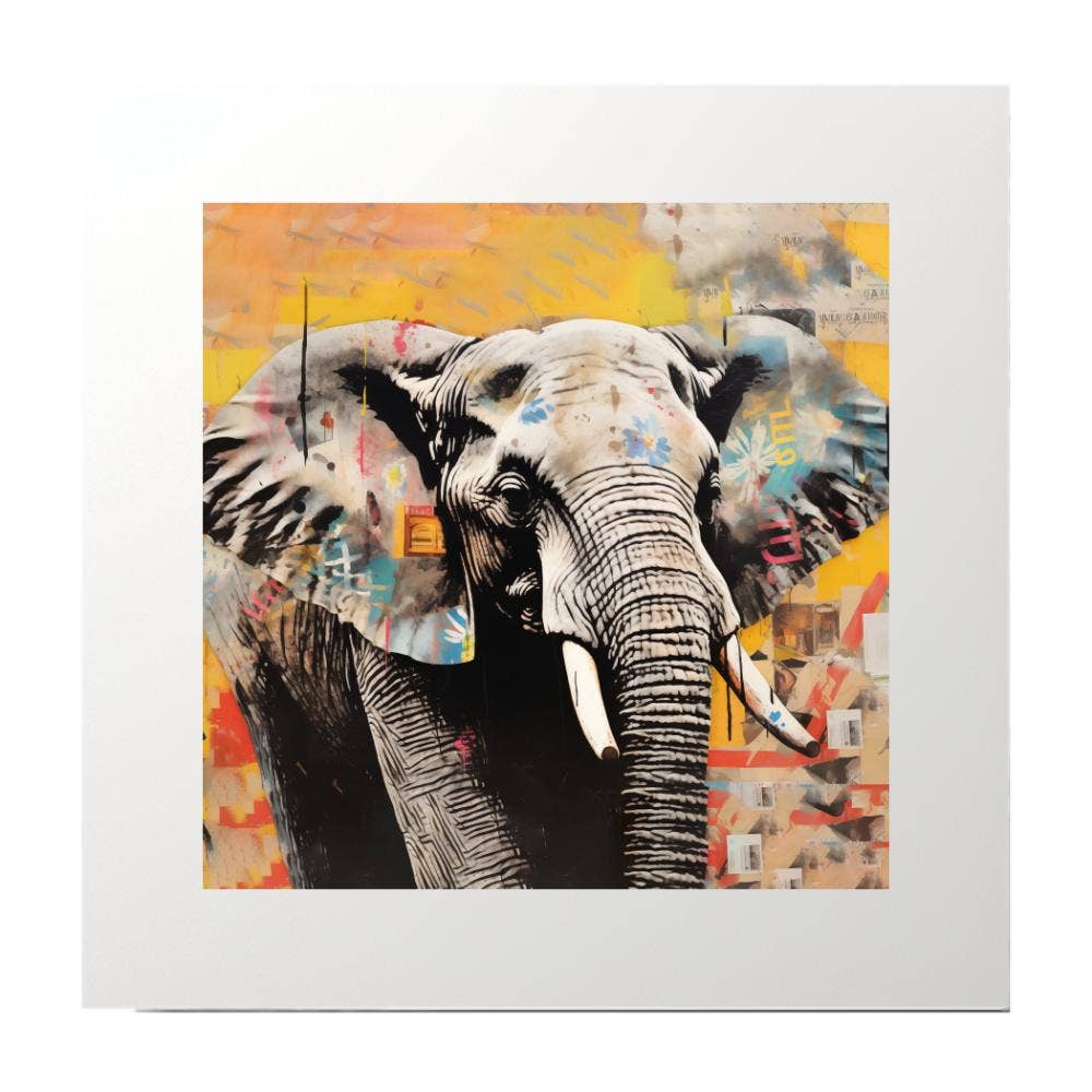 Animals Art Elephant Art Print