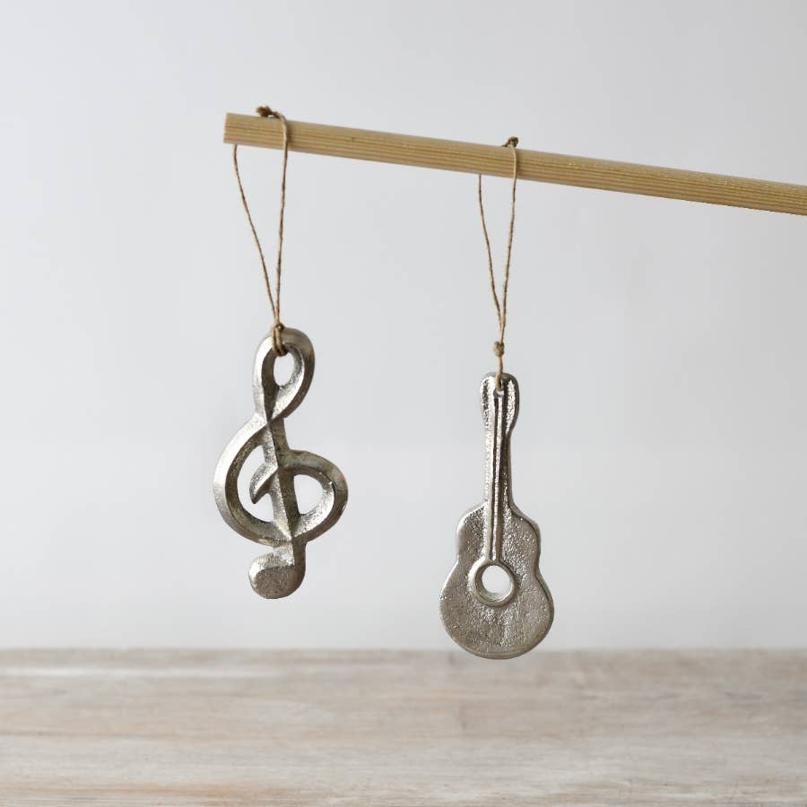 Hanging Music Note Deco, 11cm