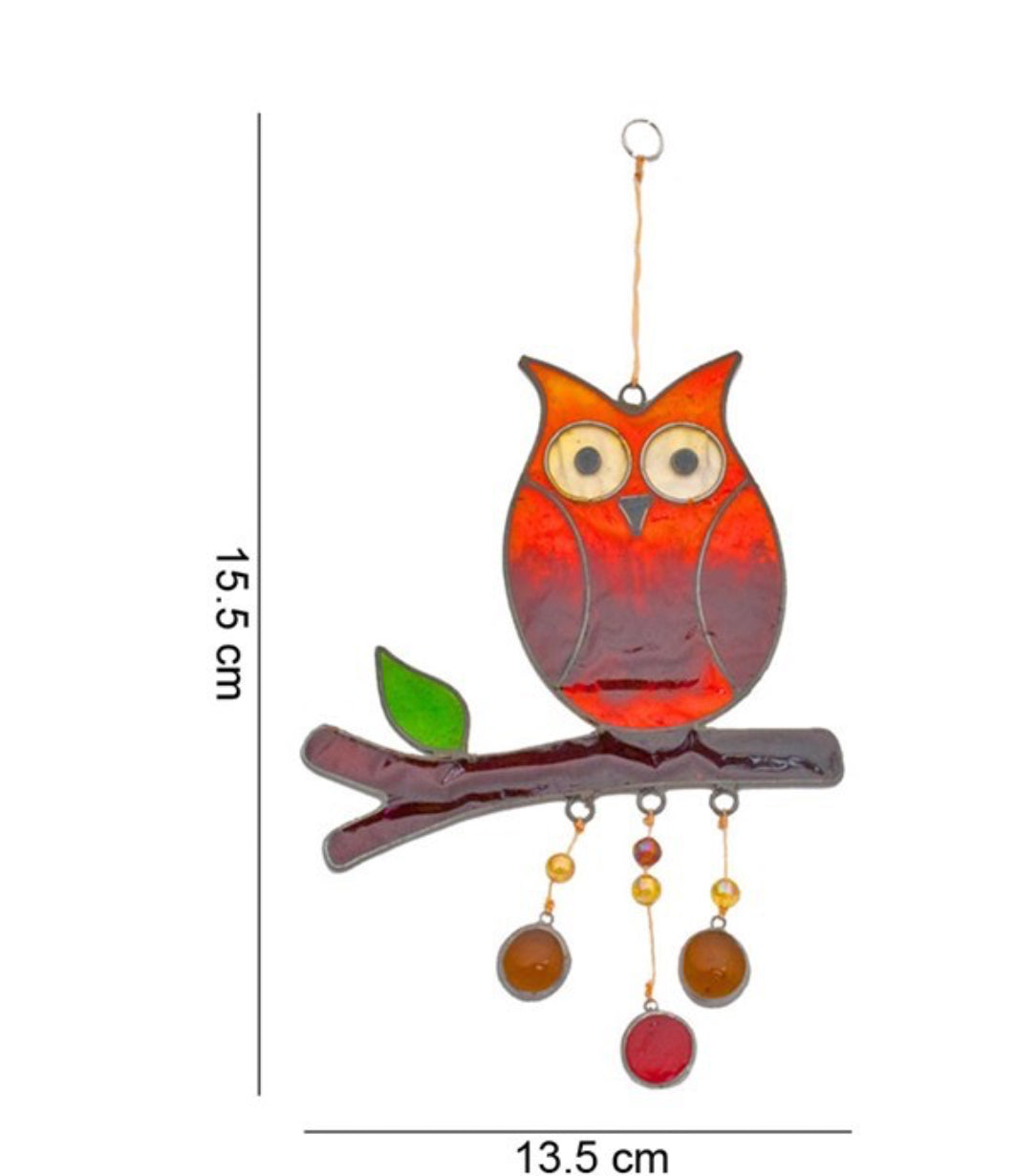 Owl on a Branch Suncatcher