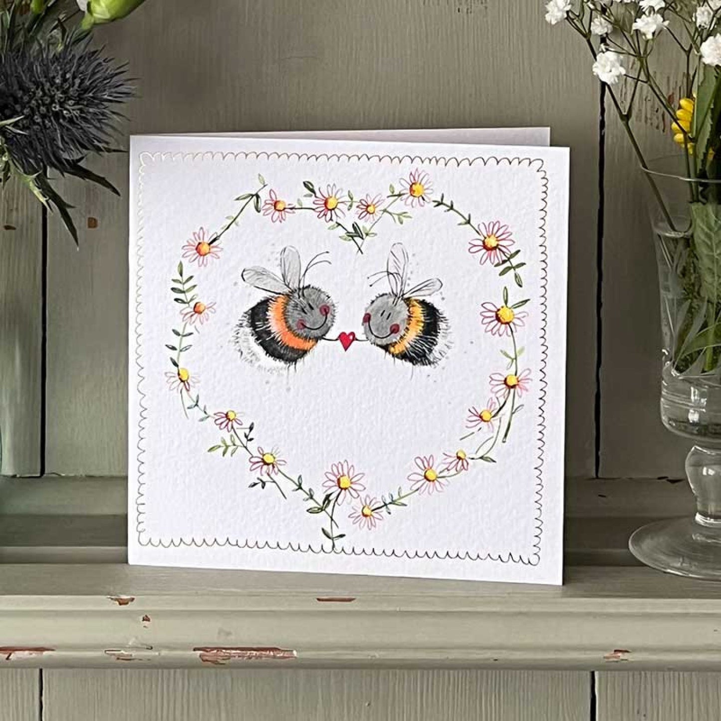 Bee Heart Greeting Card