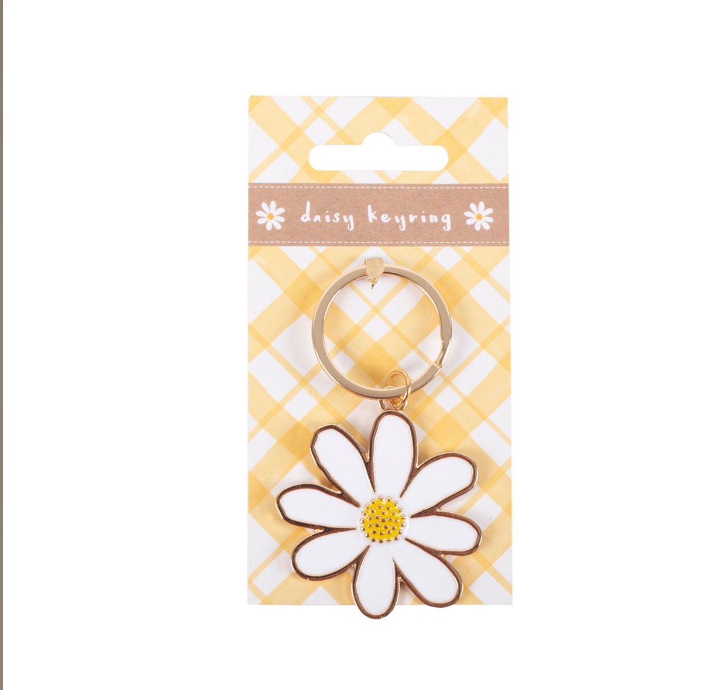 Daisy Enamel Keyring