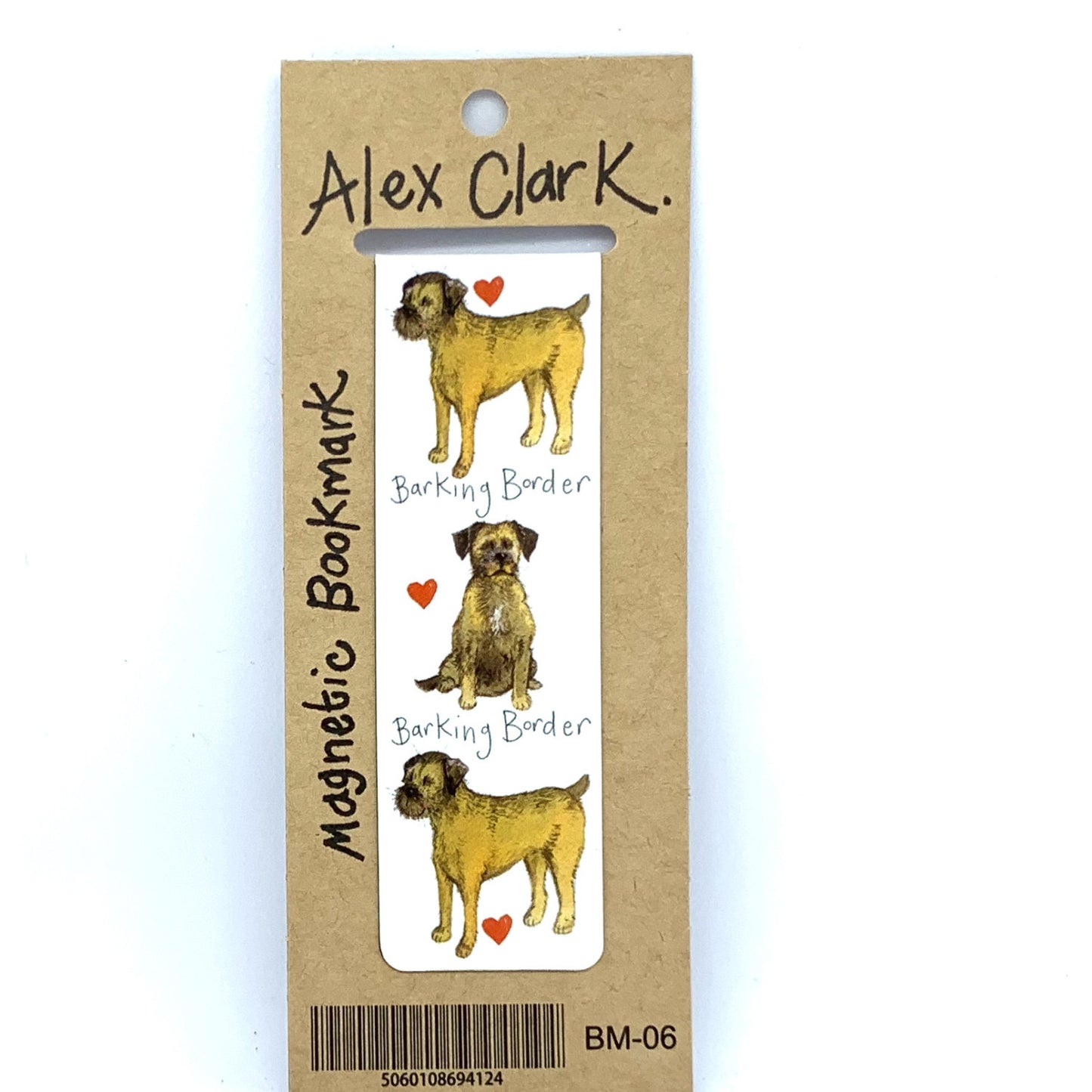 Barking Border Magnetic Bookmark