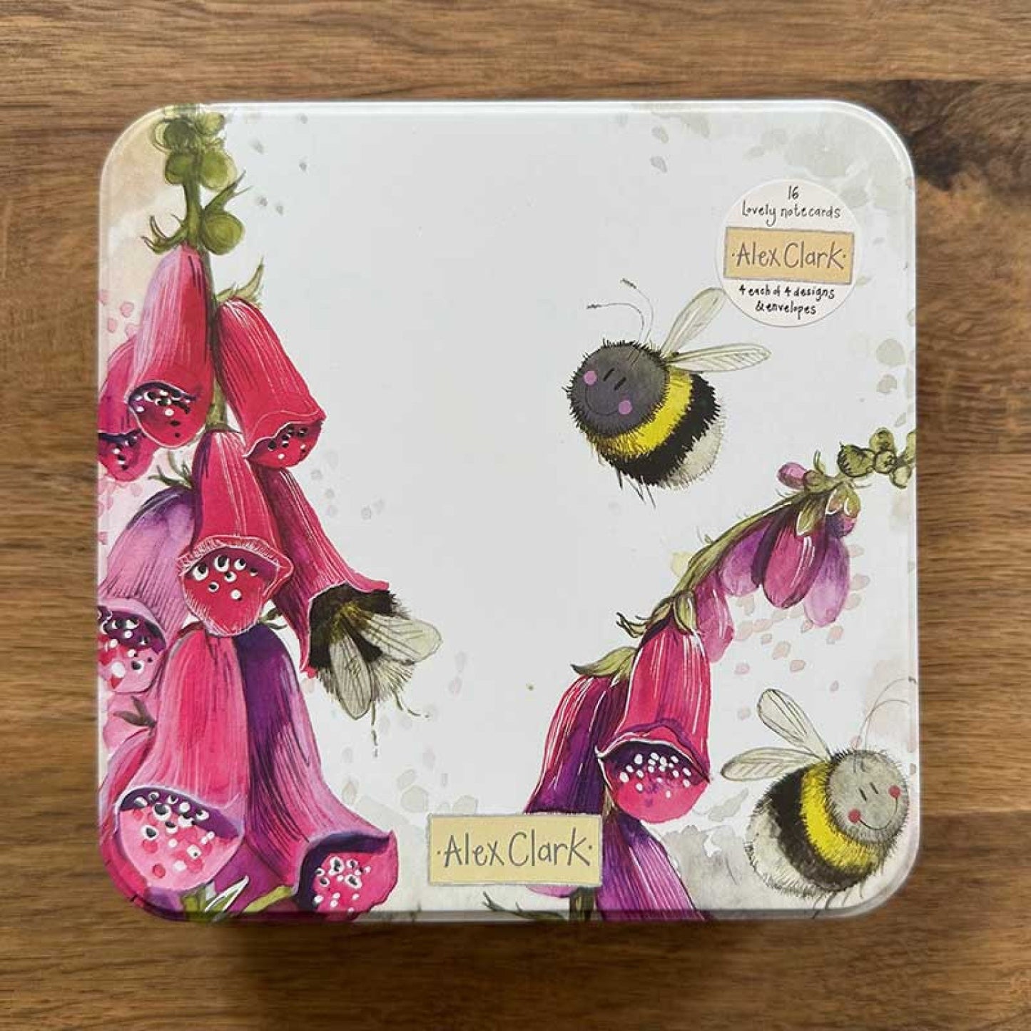Busy Bees Notecards Tin