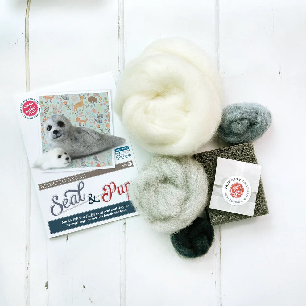 Seal and Pup Needle Felting Craft Kit