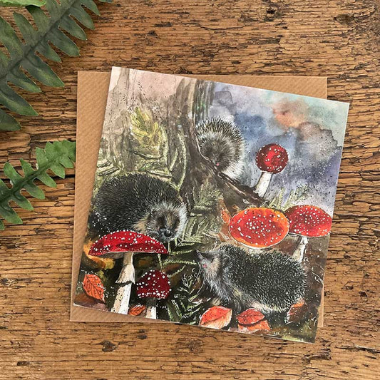 Hedgehog Birthday Card