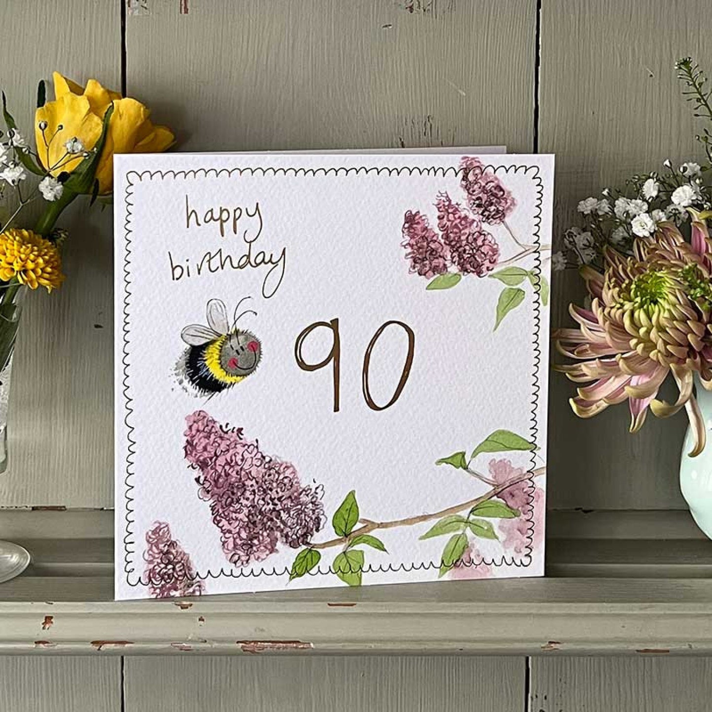 Birthday Card Bee 90