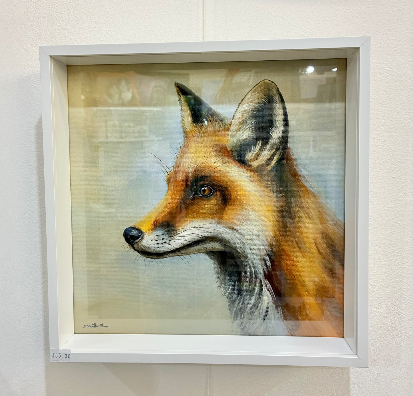 Fox - Framed Canvas Painting