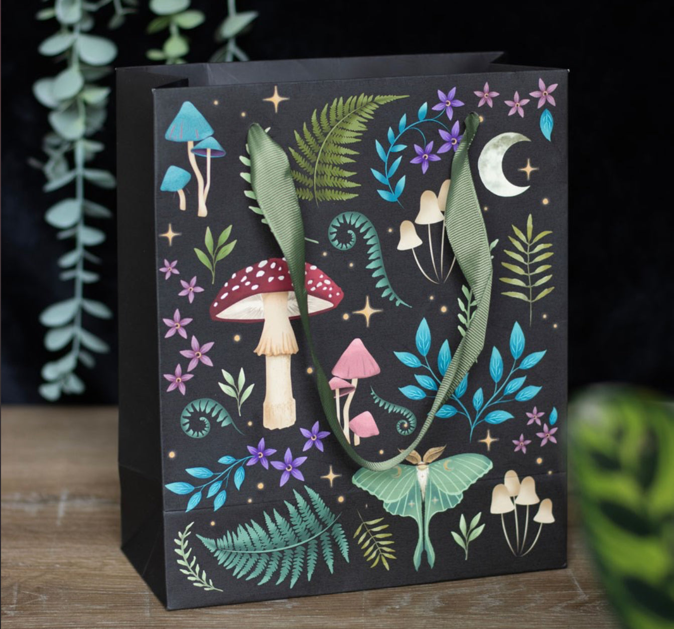 Medium Dark Forest Print Gift Bag