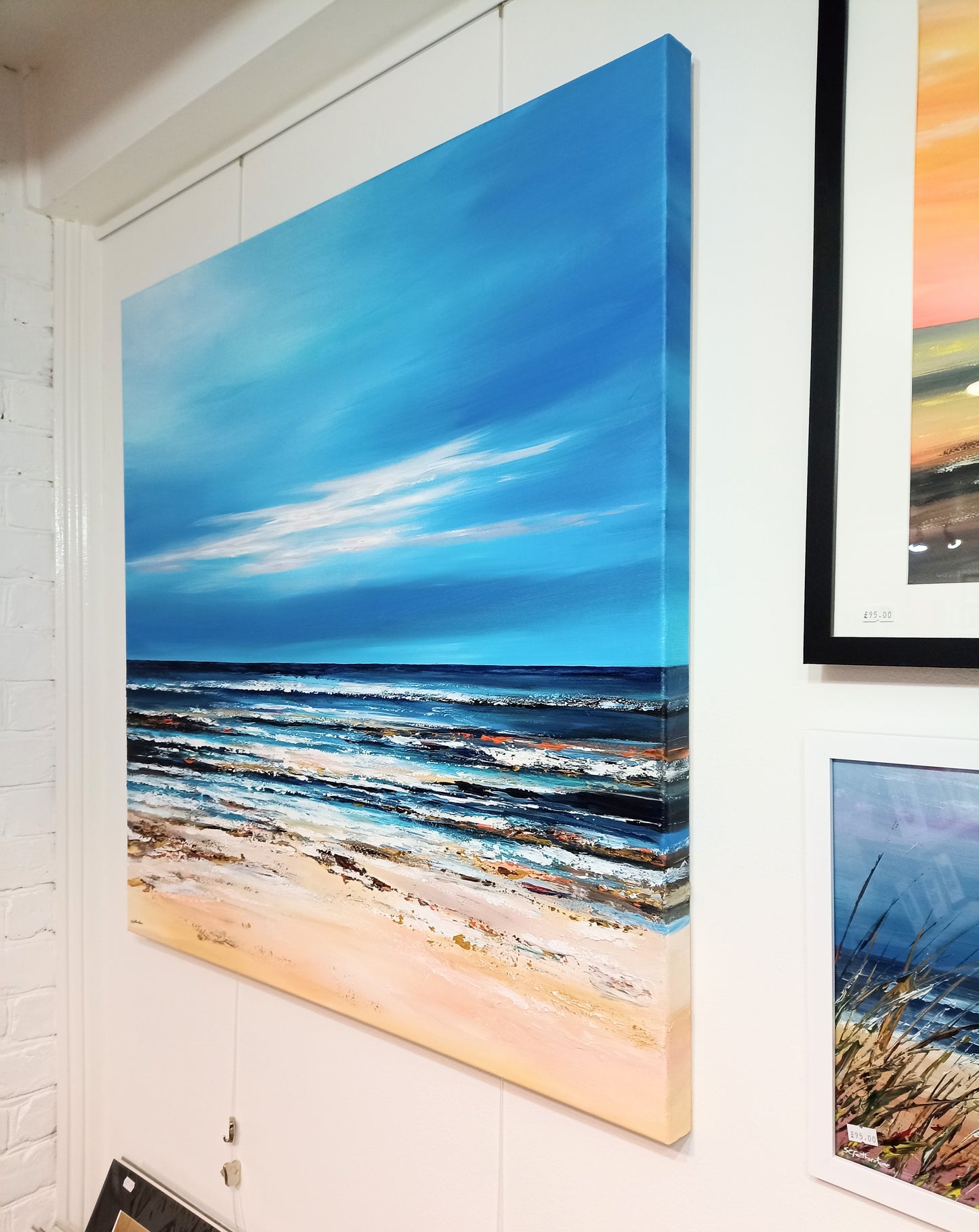 Large Seascape Beach Canvas