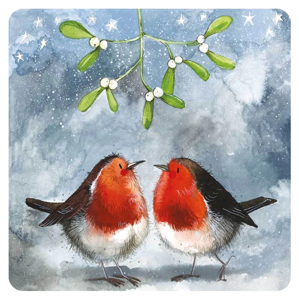 Christmas Robins Coaster