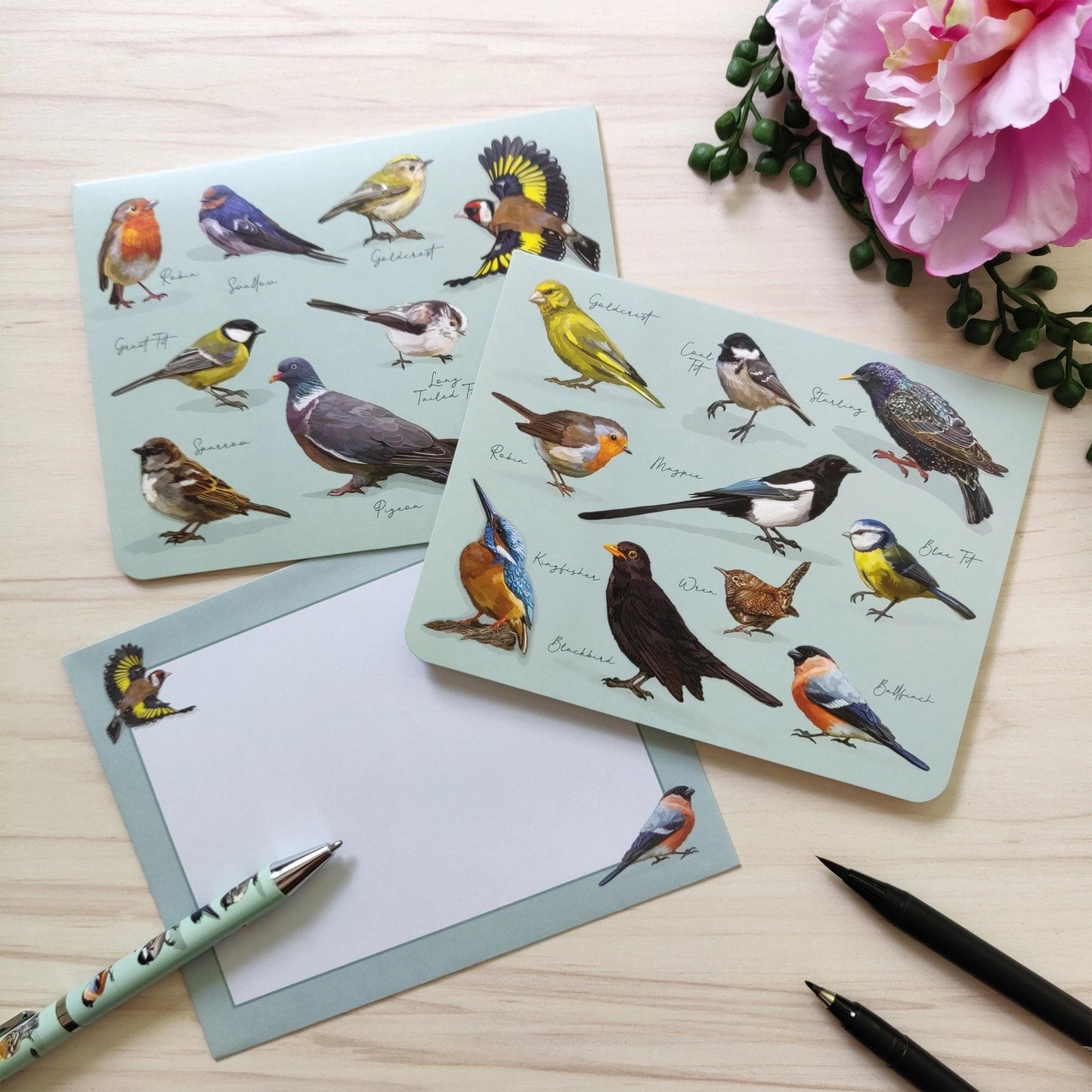 Notecard Writing Set - Birds