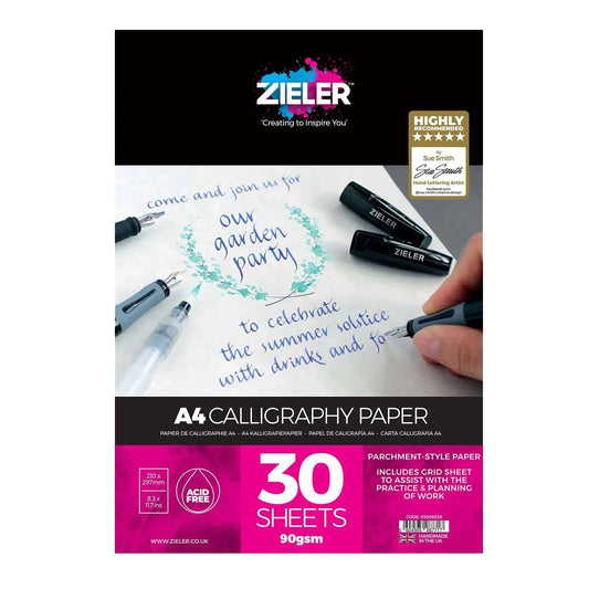 Zieler A4 Calligraphy Paper – 90gsm 30 Sheets