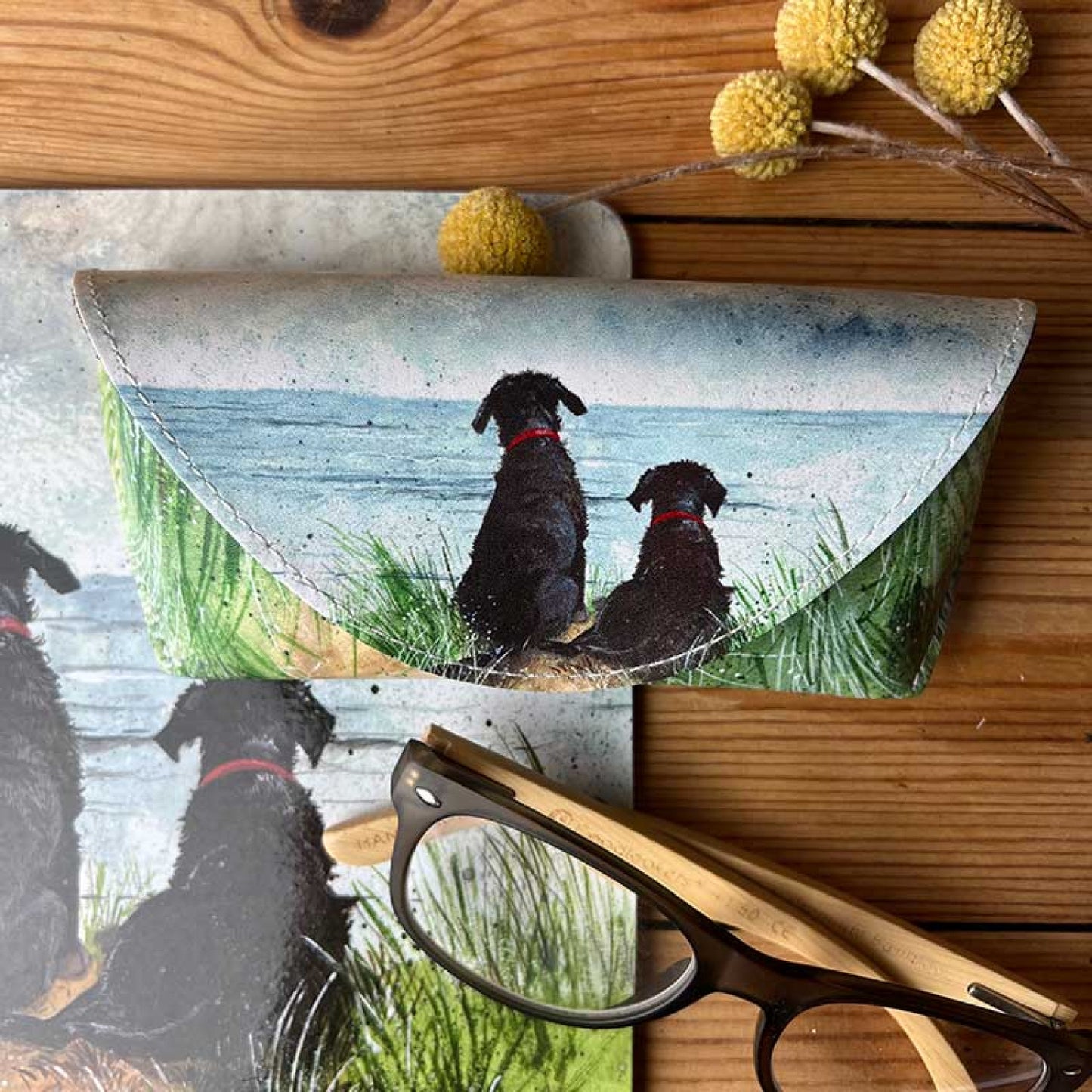 Spectacle Case - Dogs in the Dunes