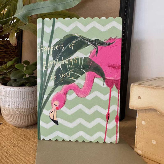 Flamingo Birthday Card