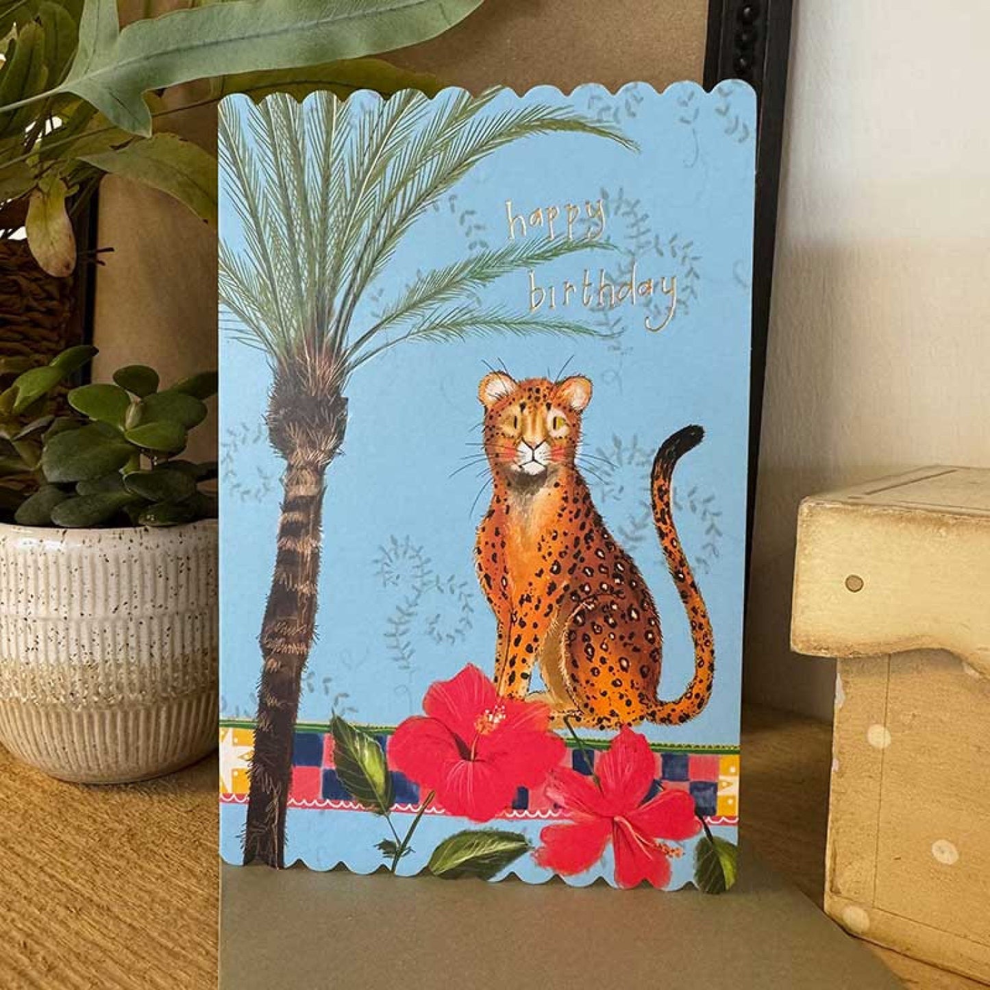 Leopard Birthday Card