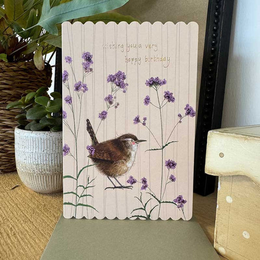 Wren and Verbena Birthday Card