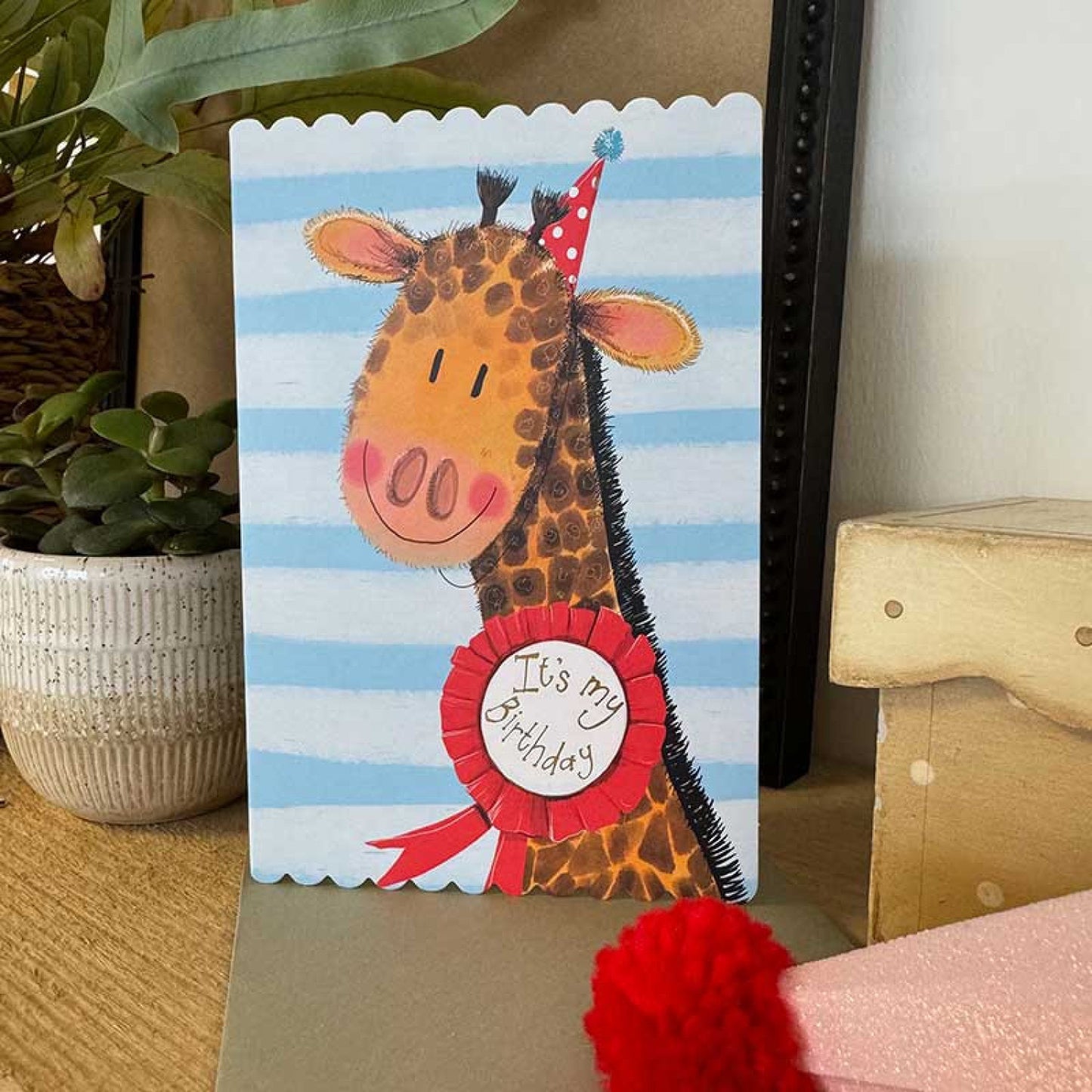Giraffe Birthday Card