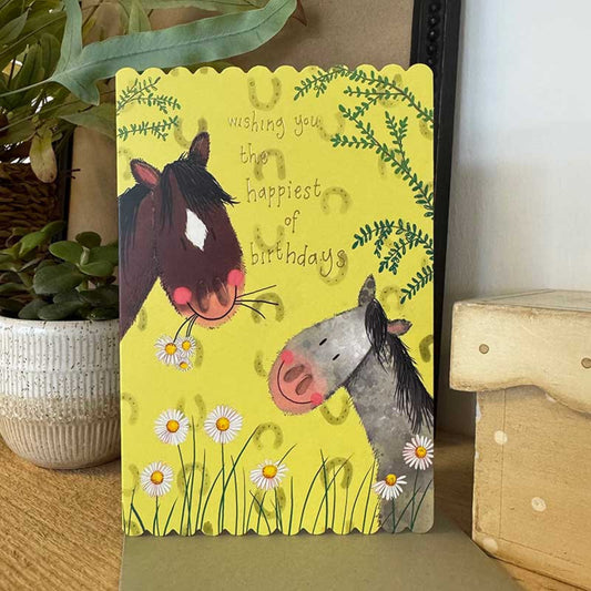 Ponies Birthday Card