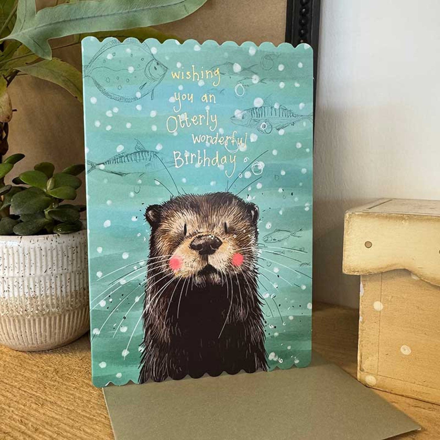 Otter Birthday Card