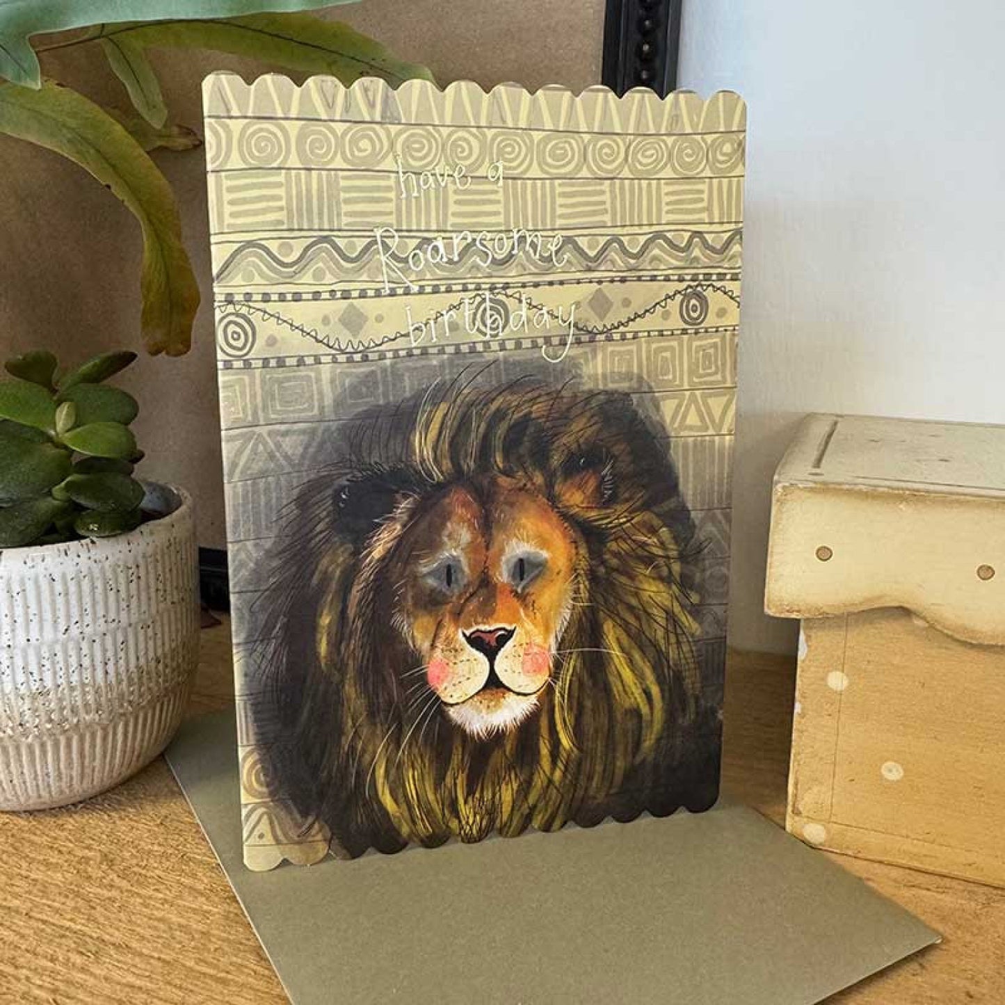 Lion Birthday Card