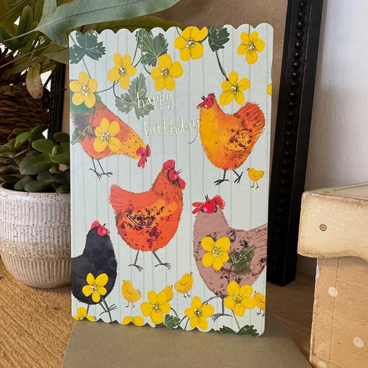 Chickens Birthday Card