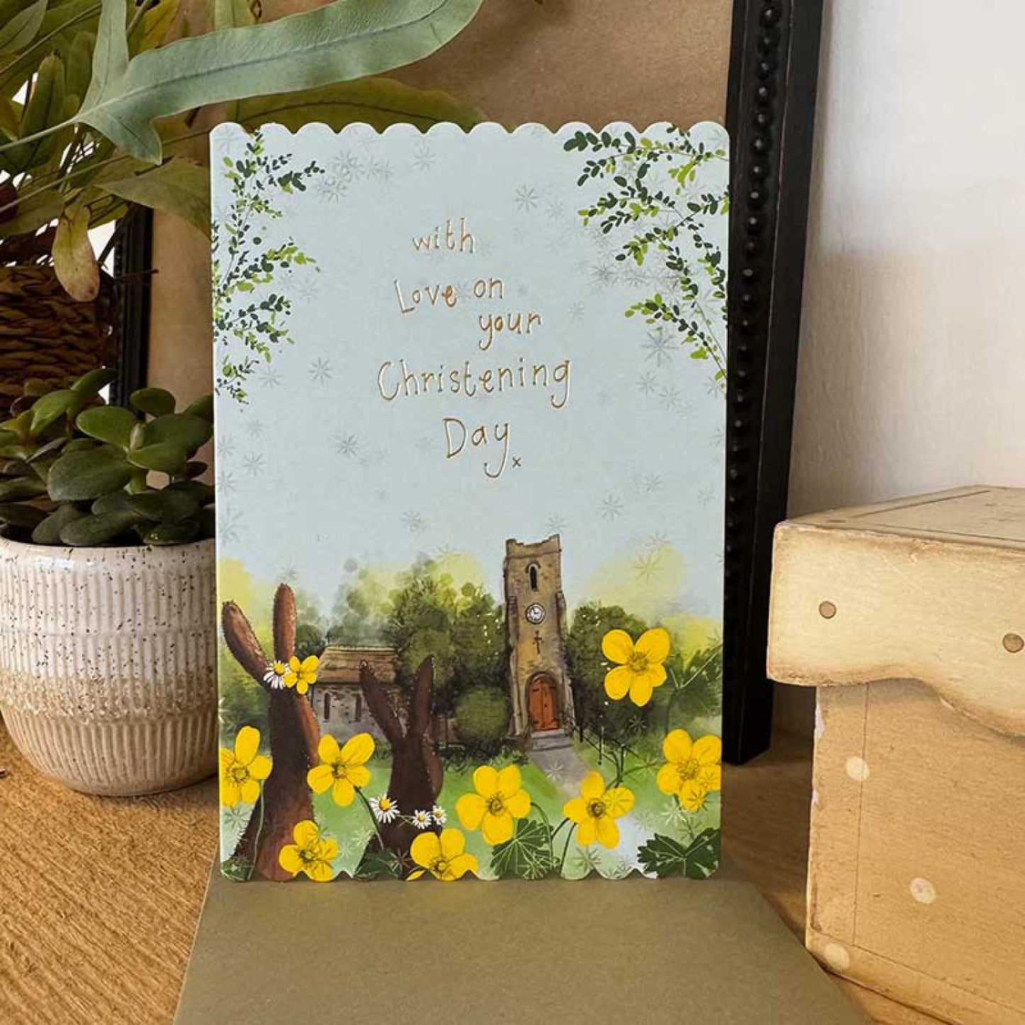 Buttercups Christening Card