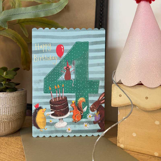 4th Birthday Card
