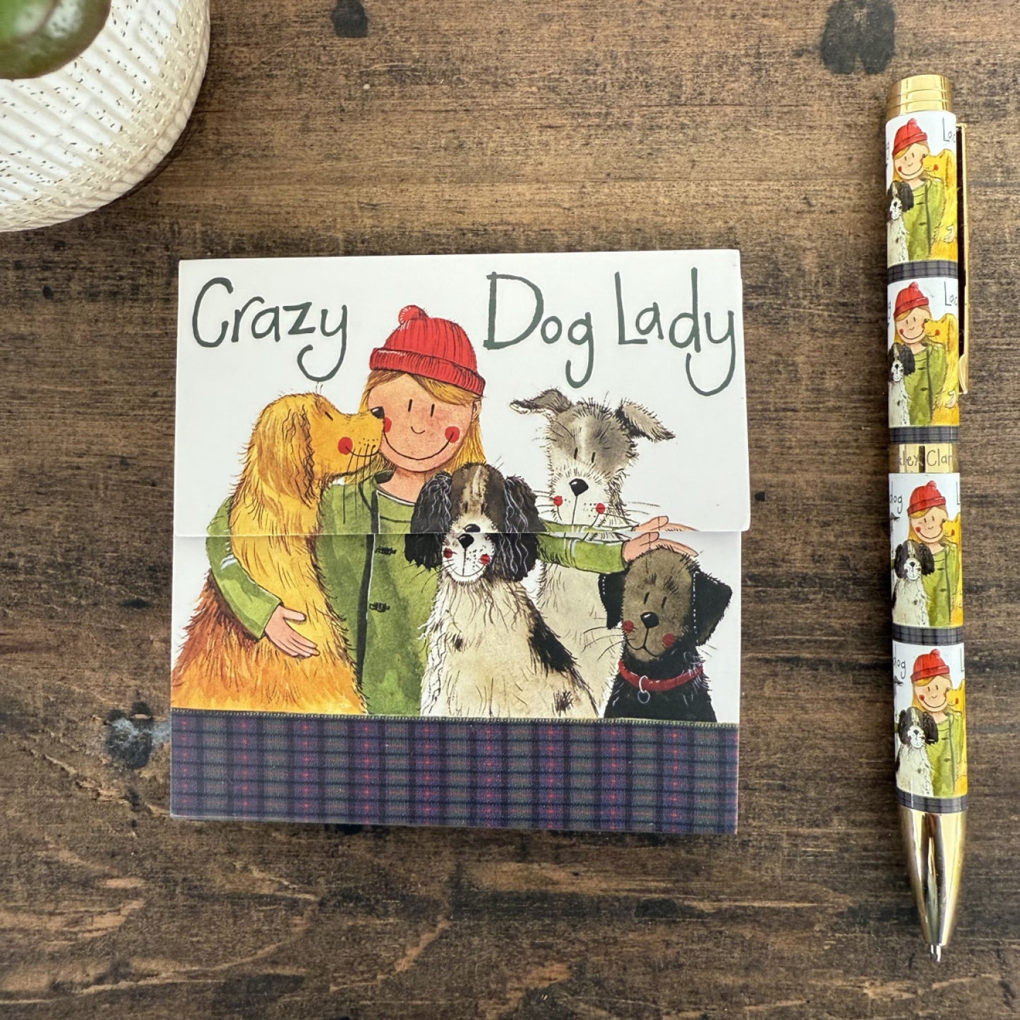 Crazy Dog Lady Mini Magnetic Notepad