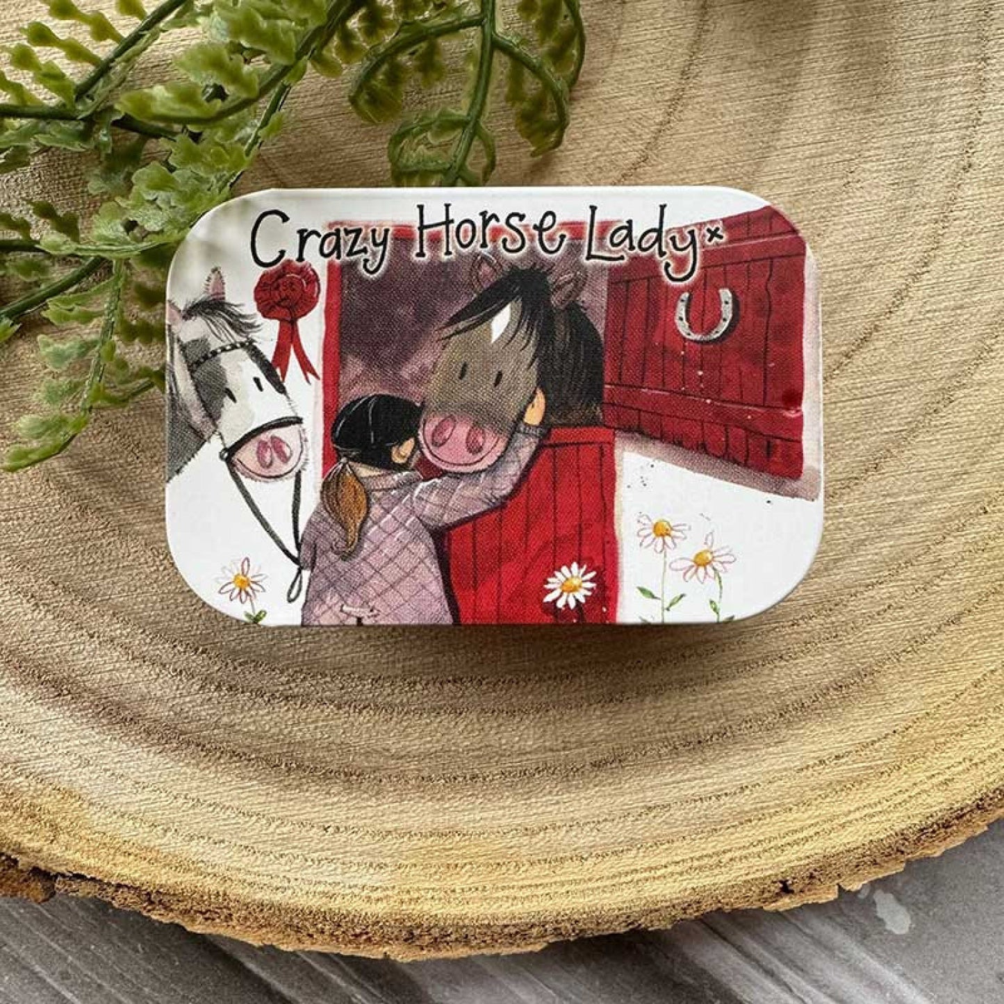 Crazy Horse Lady Sliding Tin