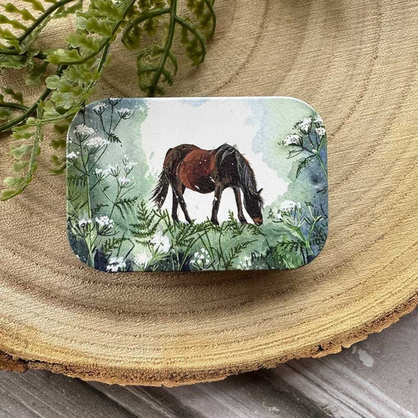 Horse and Cow Parsley Sliding Tin