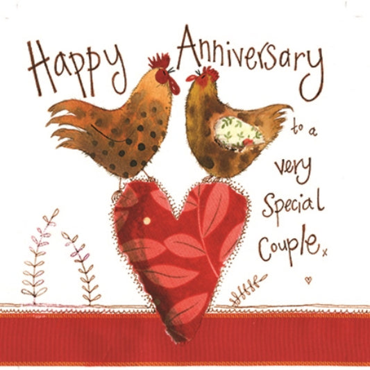 Greeting Card Anniversary Chicken