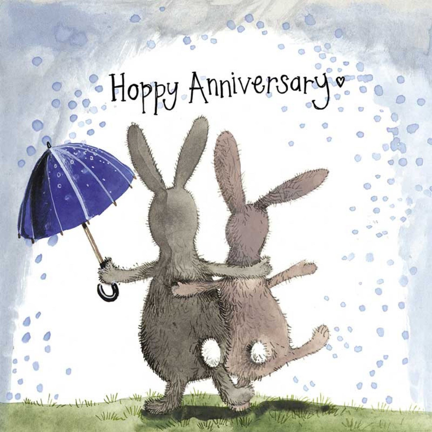 Greeting Card Anniversary Rabbits