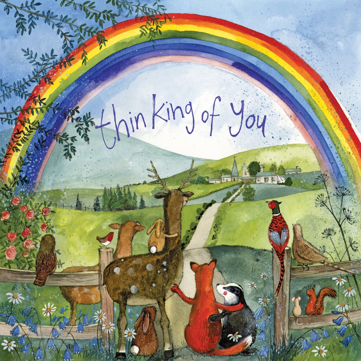 Thinking Of You Rainbow Card