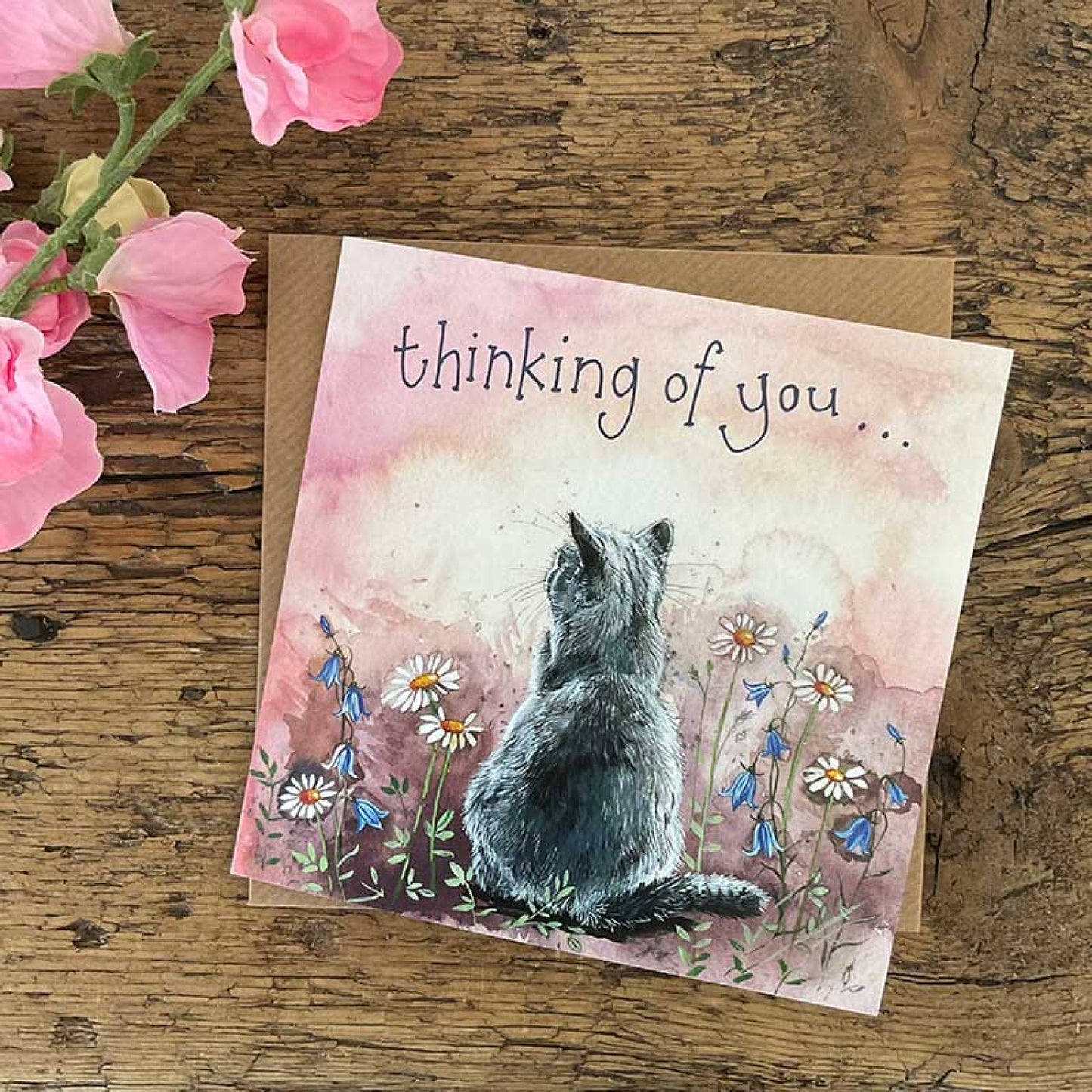 Thinking Of You Cat Meadow Card
