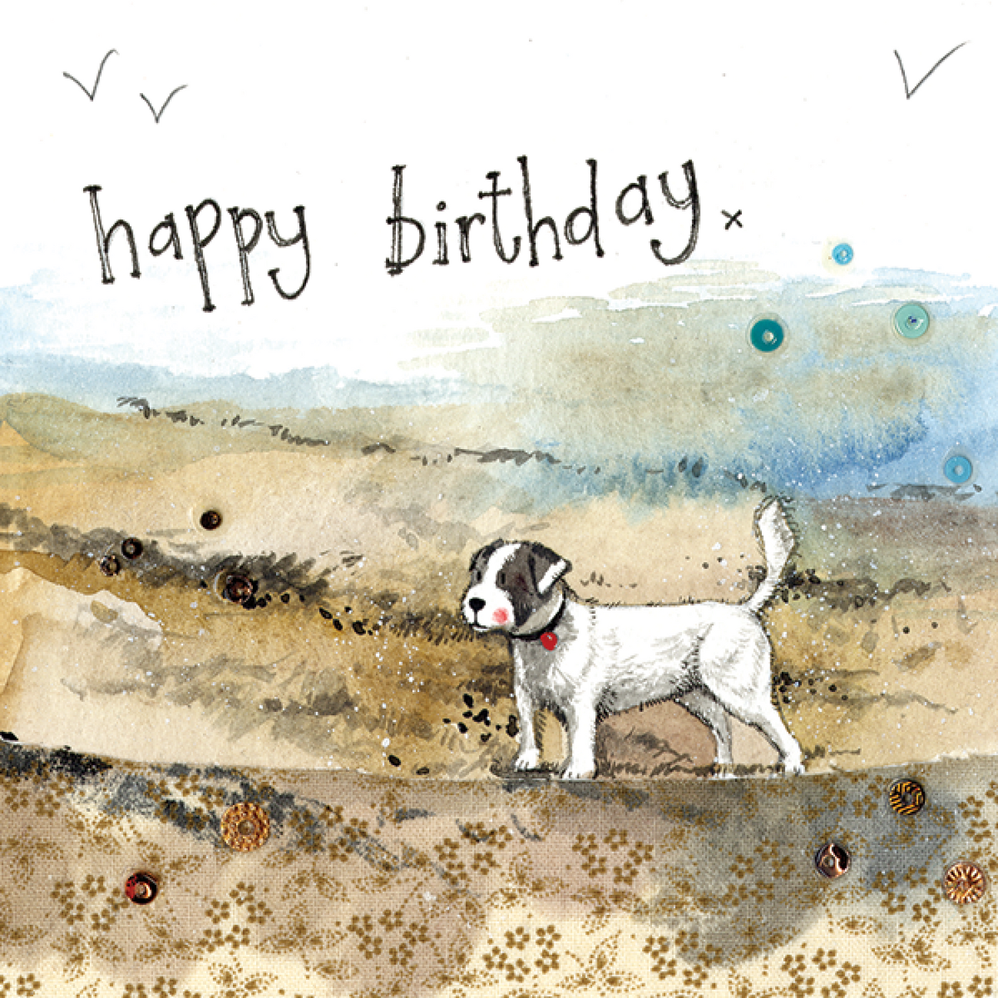 Beach Dog Birthday Card