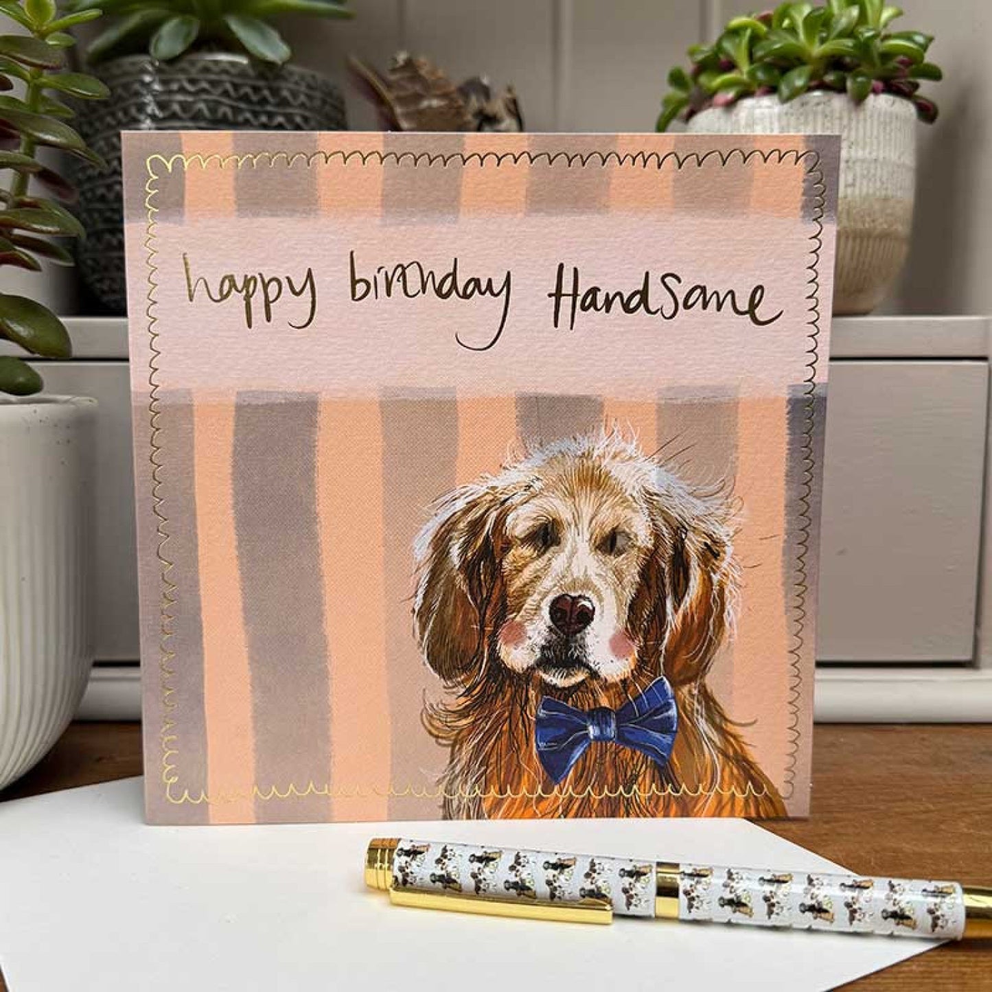 Handsome Dog Birthday Card