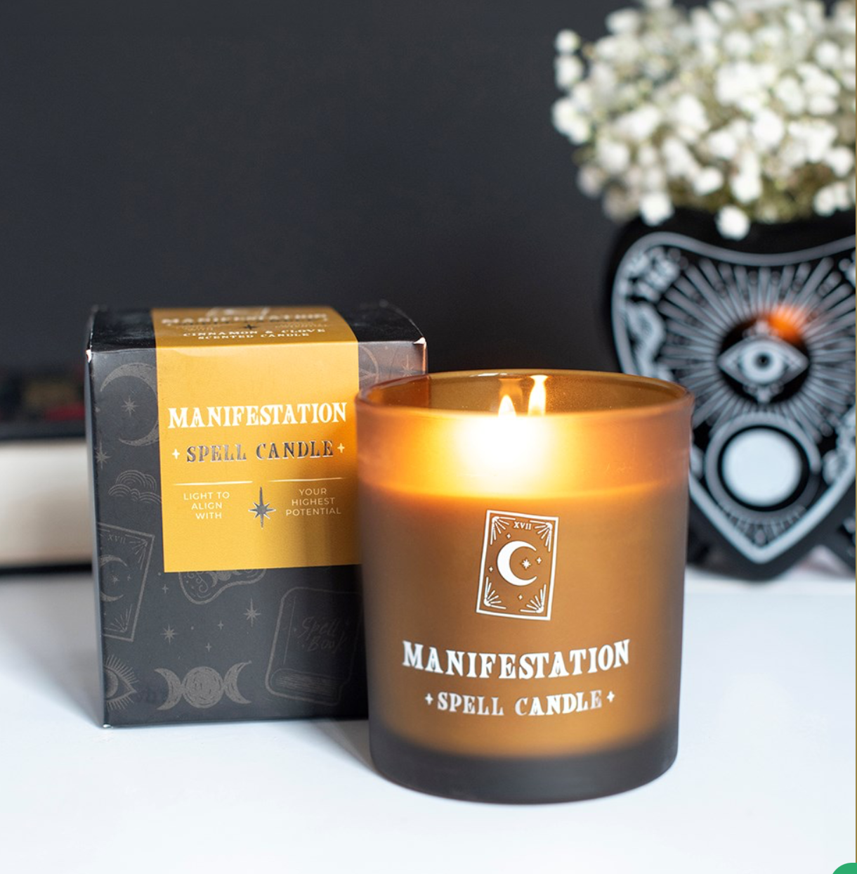 Manifestation - Spicy Cinnamon and Clove Scented Candle