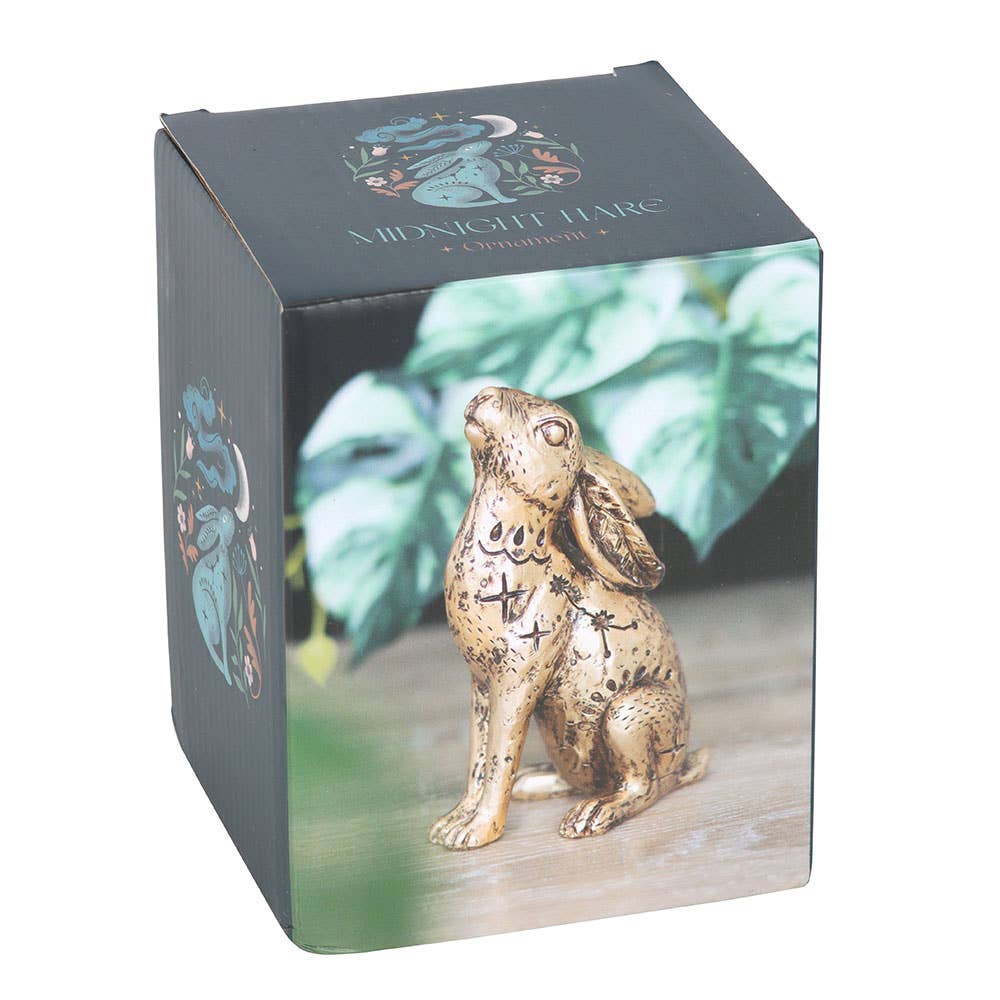 13cm Mystical Midnight Hare Decorative Figurine