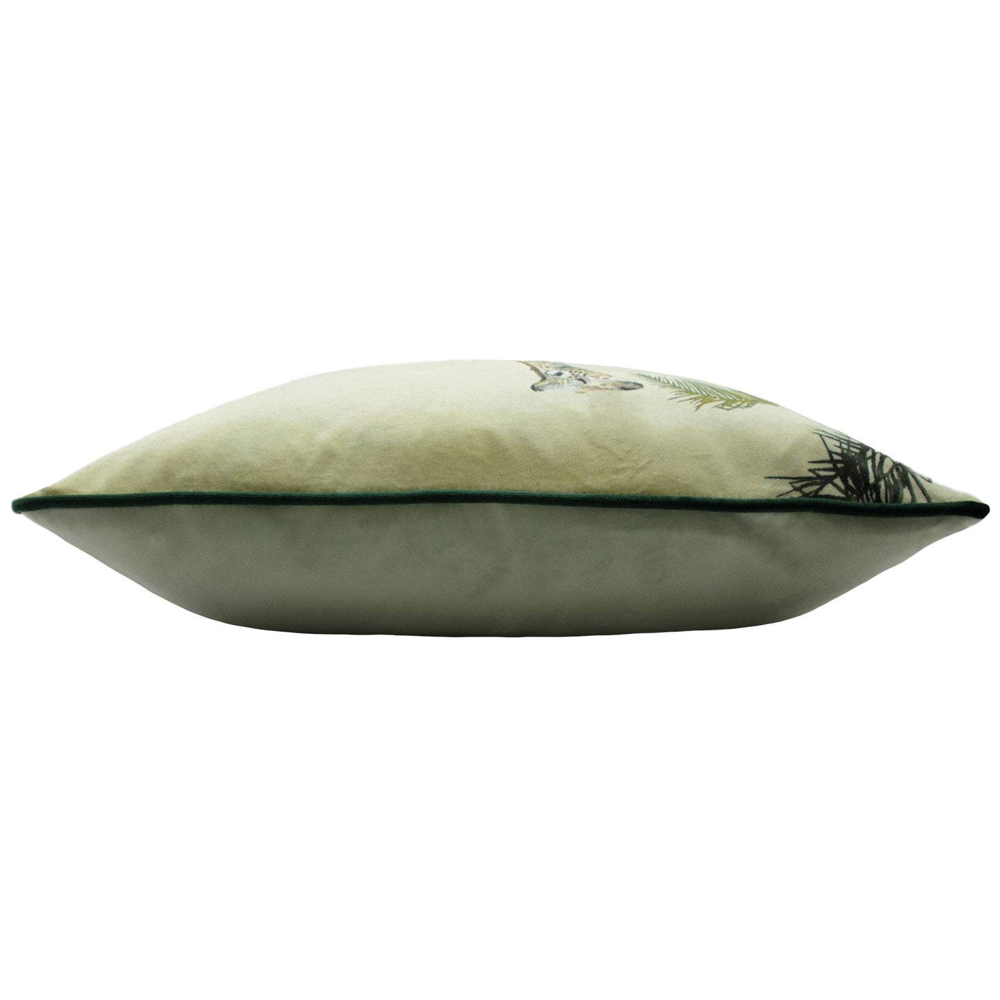 Manyara Giraffe Square Cushion Green