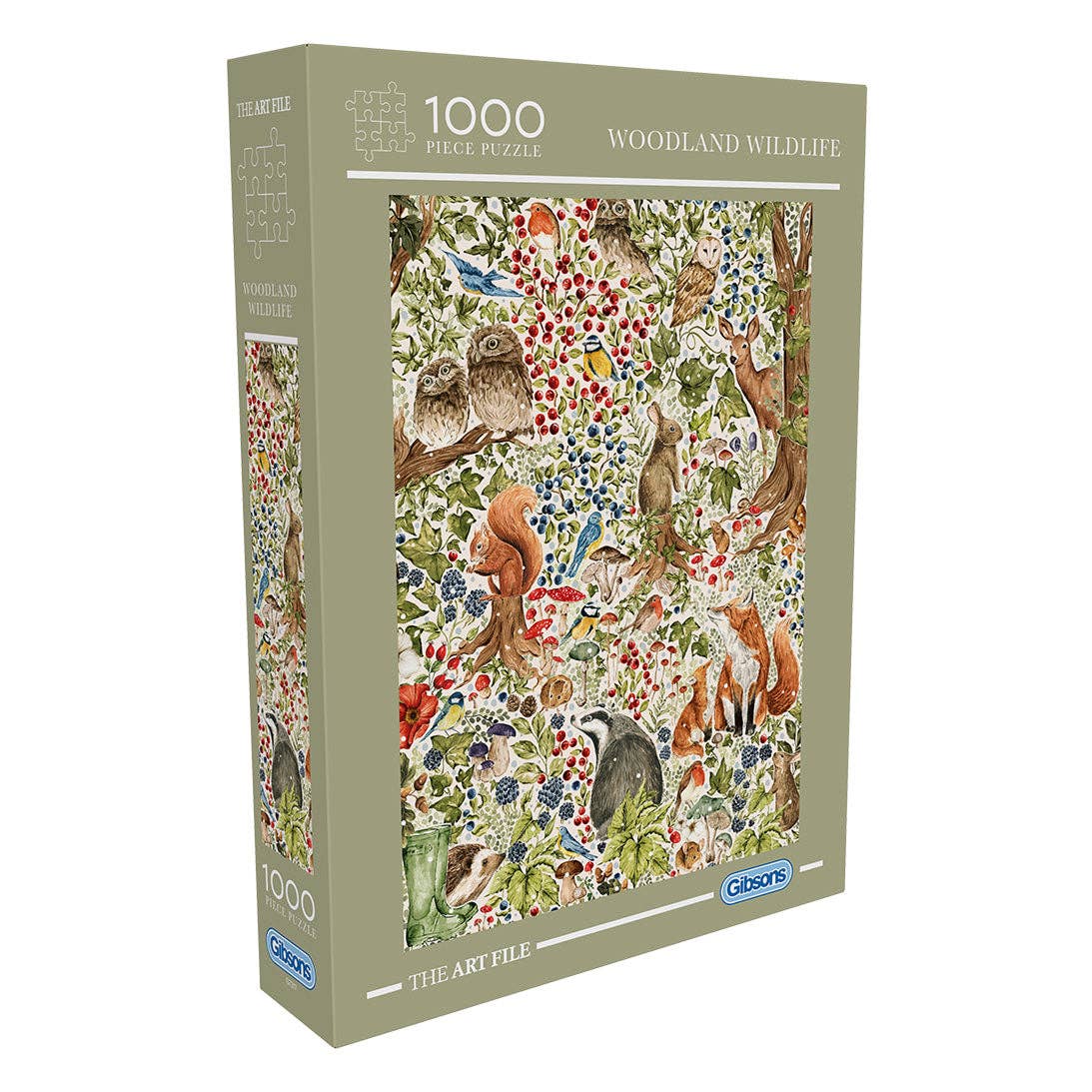 The Art File: Woodland Wildlife 1000 Piece Jigsaw Puzzle