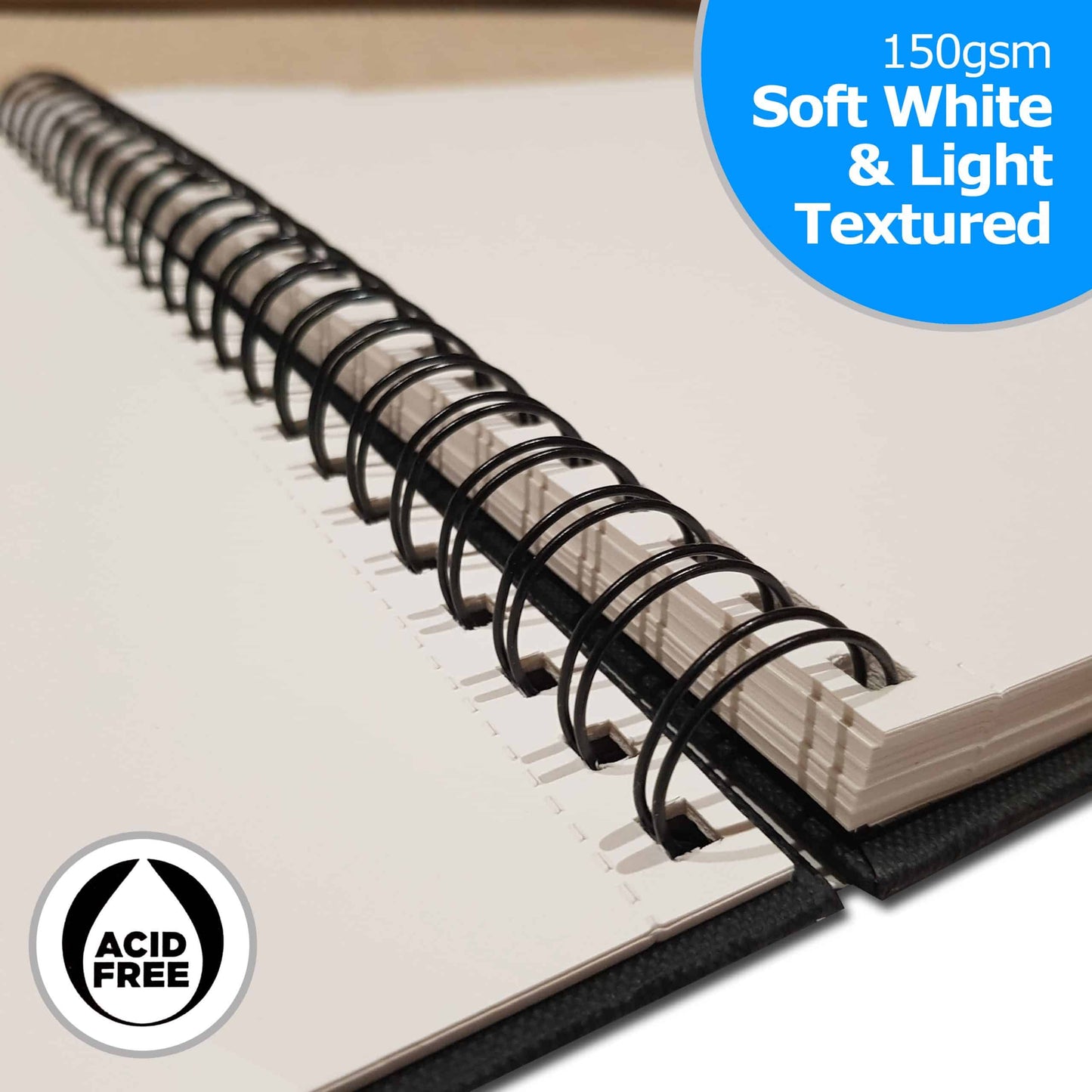 A5 Spiral Bound Hardback Mixed Media Sketchbook (Portrait)